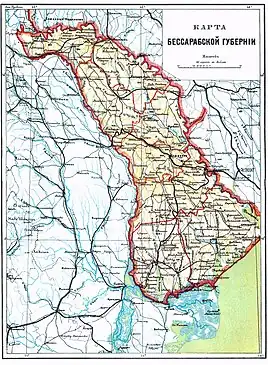 Hartă de la sf. sec. al XIX-lea