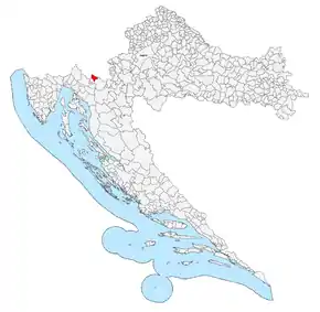 Poziția localității Brod Moravice