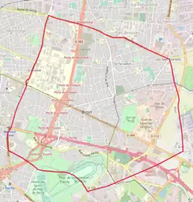 Poziția localității Bron