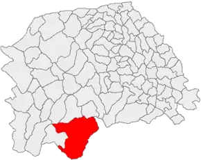 Poziția localității Broșteni