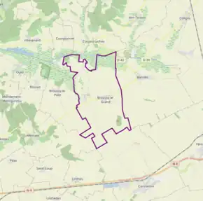 Poziția localității Broussy-le-Grand