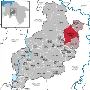 Poziția localității Bruchhausen-Vilsen