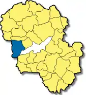 Poziția  Bruckberg pe harta districtului Landshut