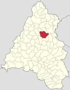 Localizare în cadrul județului