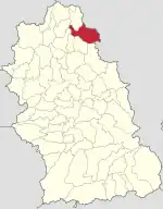 Localizare în cadrul județului