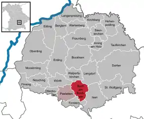 Poziția localității Buch a.Buchrain