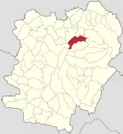 Localizare în cadrul județului