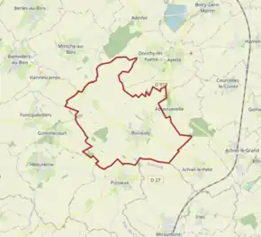 Poziția localității Bucquoy