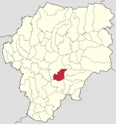 Localizare în cadrul județului