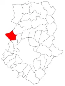 Poziția localității Buftea