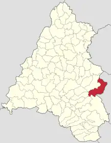 Localizare în cadrul județului