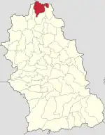 Localizare în cadrul județului