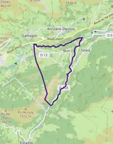 Poziția localității Bun