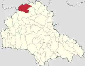 Localizare în cadrul județului