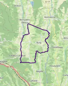 Poziția localității Burg