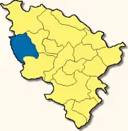 Poziția  Burgheim pe harta districtului Neuburg-Schrobenhausen