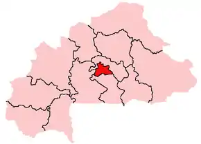 Poziția regiunii Regiunea Centre