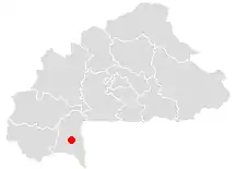 Poziția localității Gaoua