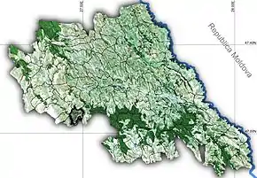 Amplasarea în cadrul județului