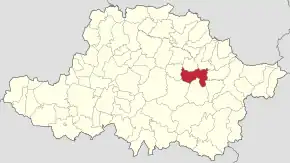 Localizare în cadrul județului