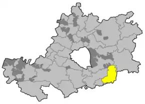 Poziția comună Buttenheim pe harta districtului Bamberg