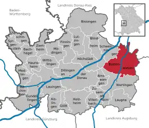 Poziția localității Buttenwiesen
