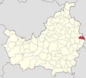 Localizarea comunei în județul Cluj