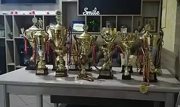 Câteva cupe C.S. „Goleador Bulboaca”