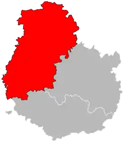 Arondismentul Montbard în cadrul departamentului  Côte-d'Or