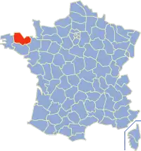 Poziția regiunii Côtes-d'Armor