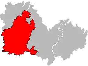 Arondismentul Guingamp în cadrul departamentului Côtes-d'Armor