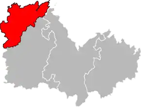 Arondismentul Lannion în cadrul departamentului Côtes-d'Armor