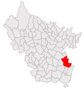 Poziția localității C.A. Rosetti