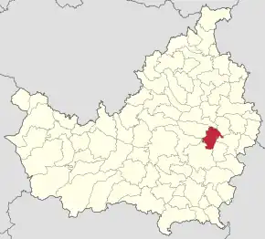 Localizarea comunei în județul Cluj