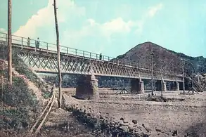 Podul de la Zorile, fotografie din albumul Serviciului de Studii și Construcțiuni al MLP.