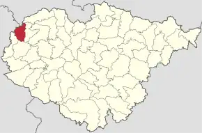 Localizare în cadrul județului