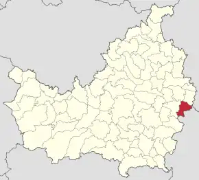 Localizarea comunei în județul Cluj