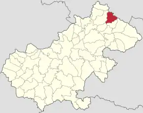 Localizare în cadrul județului