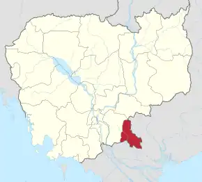 Poziția localității Svay Rieng