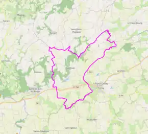 Poziția localității Canihuel