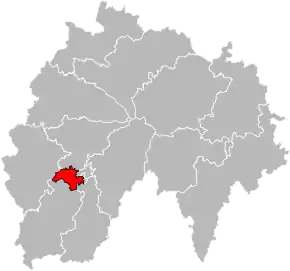 Poziția localității Cantonul Aurillac-1