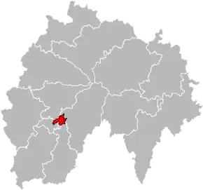 Poziția localității Cantonul Aurillac-3