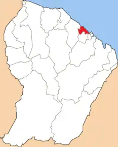 Cantonul Macouria în cadrul arondismentului