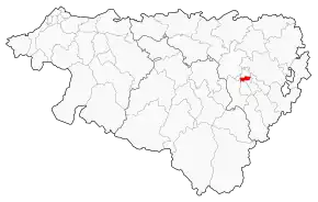 Poziția localității Cantonul Pau-Centre