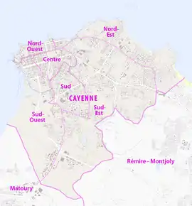 Cantonul Cayenne-Sud în cadrul arondismentului