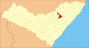 Poziția localității Capela