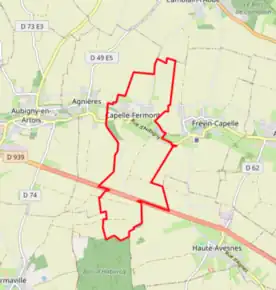 Poziția localității Capelle-Fermont