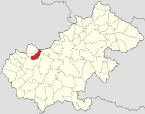 Localizare în cadrul județului