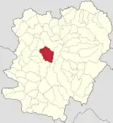 Localizare în cadrul județului