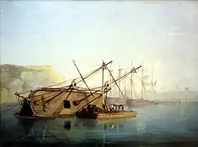 Carénage d'un voilier (1846), Muzeul Marinei, Marsilia.